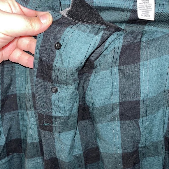 PINK Victoria's Secret Plaid Pajama Set - teal/green and Black - Picture 4 of 5
